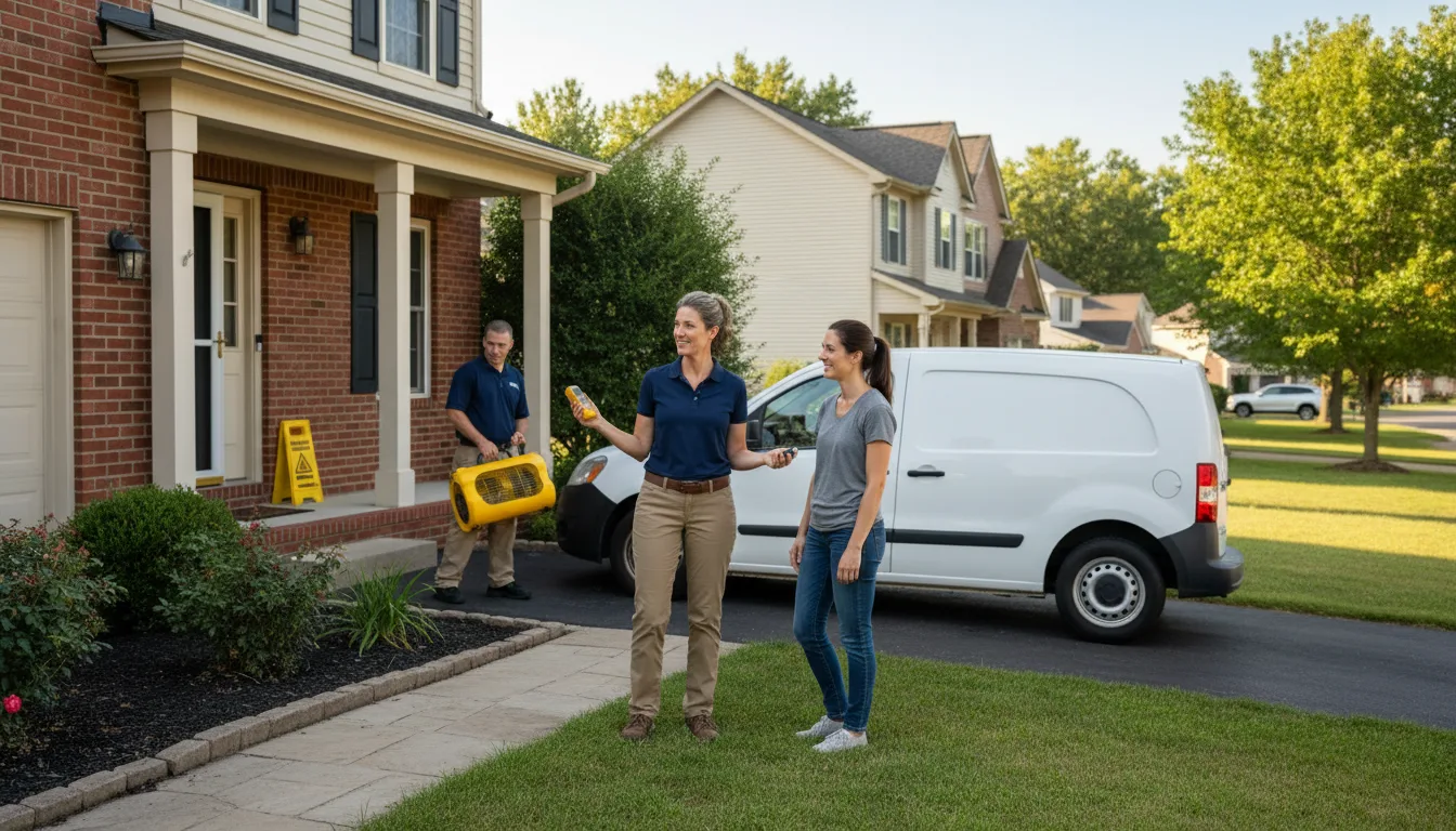 Residential water damage restoration in Liberty, NE